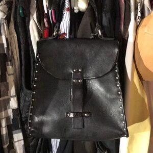 Stylish Black Leather A.S.98 Bag